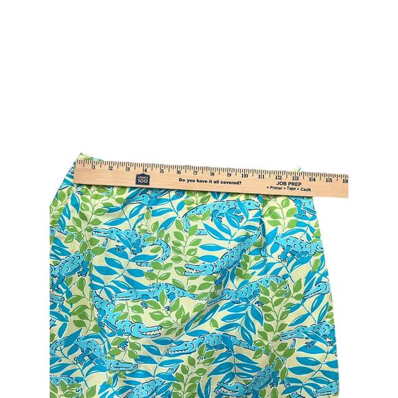 VTG Lilly Pulitzer Everglades Alligator Mini Skirt Preppy Tropical Size 0 - Picture 7 of 8